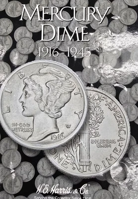 90 % Silver Mercury  Dime Coin Collection 1916- 1945 Partial 50 coins CJ 1005 - Image 1 of 4