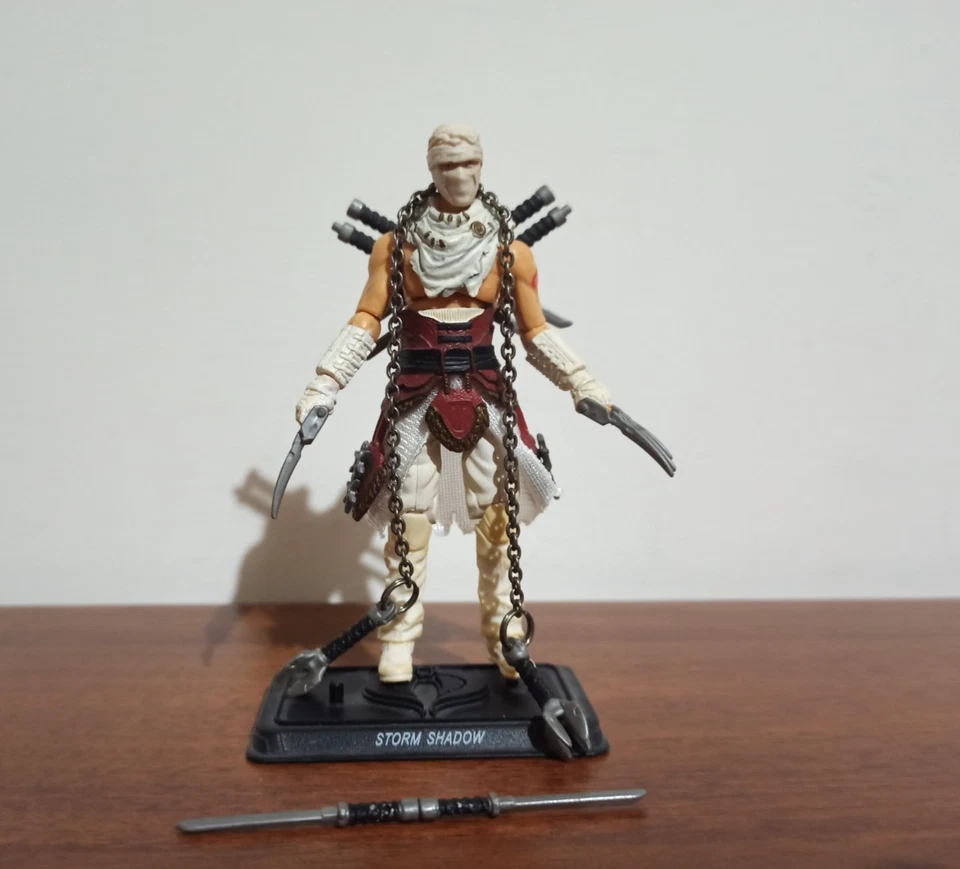 G.I. Joe Pursuit Of Cobra Storm Shadow Desert 10cm Hasbro Loose 100% Complete - Immagine 1 di 4