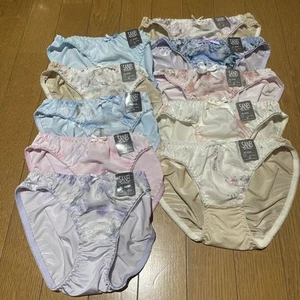 Vendita Set 10 Mutandine Giapponesi Tricot Ricamo Floreale Lucido US Taglia S, XS 298 - Foto 1 di 6