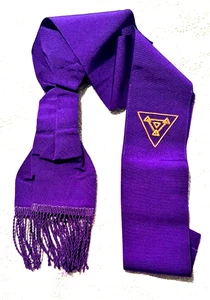 Masonic order of the Pilgrims Preceptors - purple sash - Foto 1 di 1