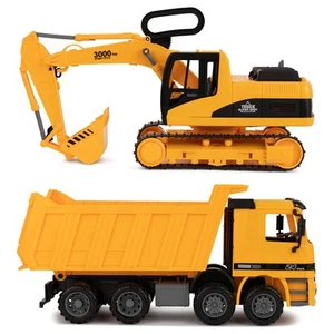 Toy To Enjoy Construction Toys - Excavator & Dump Truck Toy for Kids (Set of ... - Picture 1 of 9