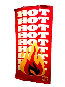 NEW Burger King Beach Towel Hot Hot Hot! 2025-- Logo Flames Burger 28.5" x 55.5" - Picture 1 of 9