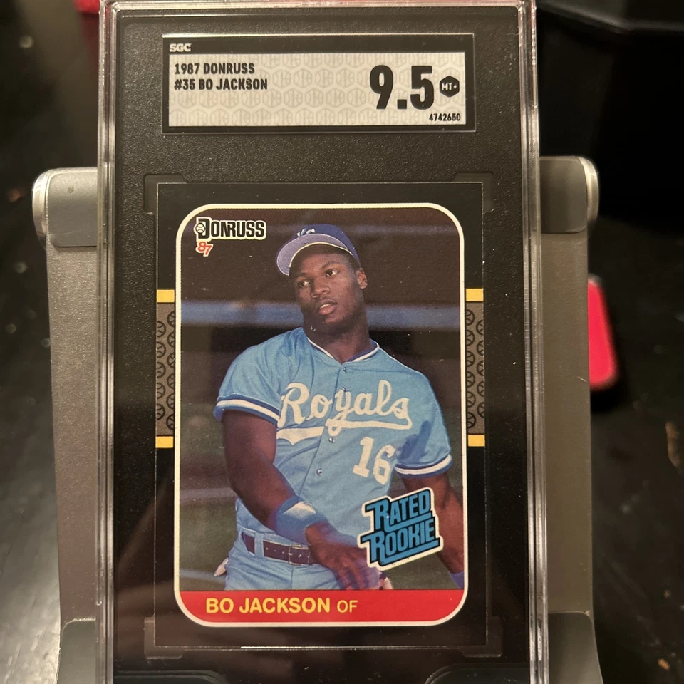 1987 Donruss #35 Bo Jackson Рейтинг Новичок SGC 9.5 RC Royals - Изображение 1 из 1