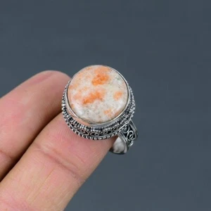 Sunstone Ring 925 Sterling Silver Ring Handmade Gemstone Ring Women's Ring - Picture 1 of 5