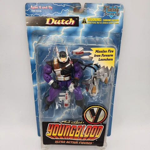 Dutch Ultra-Action Figure Rob Liefelds Youngblood Series McFarlane Toys 1995 Cover