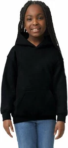 Gildan Youth Hoodie Sweatshirt, Style G18500B Small, Black - Picture 1 of 7