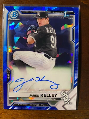 2021 Bowman Chrome Sapphire Edition Jared Kelley #BSPA-JK Auto Chicago White Sox - Image 1 of 2