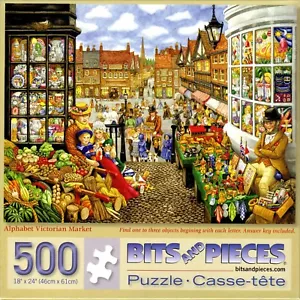 Puzzle Alfabeto Mercato Vittoriano 500 pezzi - Gale Pitt - Foto 1 di 1