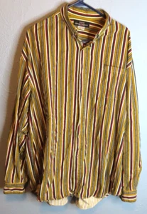 GUESS by Georges Marciano Vintage Striped Long Sleeve Shirt XL - Picture 1 of 3