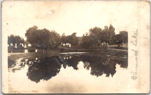 Glenwood Lake am Rande des Friedhofs RPPC Echtfoto Postkarte unbesendet - Bild 1 von 3
