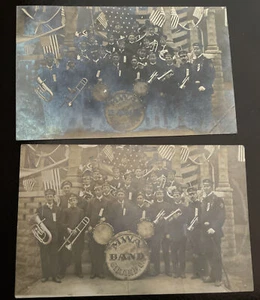 Lot von (2) Vintage UVPC Postkarten M.W.A. Band Girard OH - Bild 1 von 10