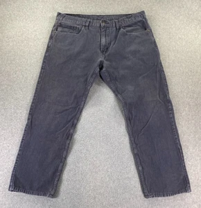 Levis 502 Corduroy Mens 36X30 (Fits 36x27) Blue Slim Fit Tapered Stretch Cords - Picture 1 of 13