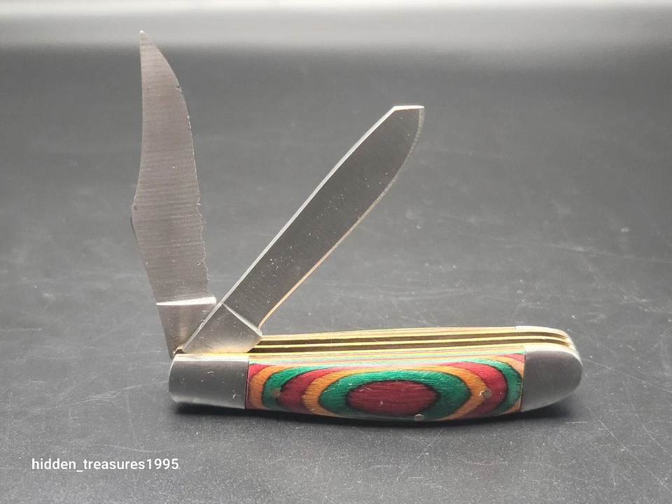 Rody Stan HAND MADE D2 DUAL BLADE HUGE FOLDING KNIFE - SLIP JOINT Mix Color - Image 1 of 4