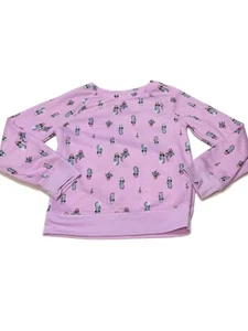 So Girls Purple Cactus Sweatshirt Size 7 - Picture 1 of 2