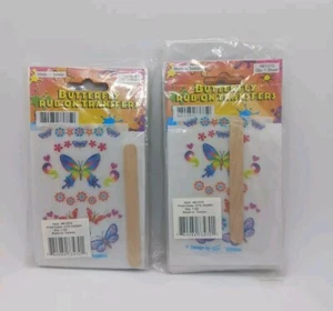 Rub On Transfers Butterflies  Crafts 2 Pcks Of 12~ 24 Total New Colorful  - Picture 1 of 8