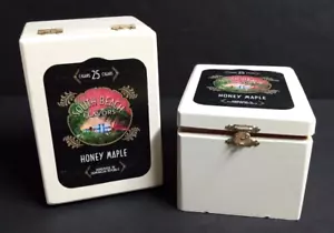 Two Empty Wood South Beach Cigar Boxes for Crafting, Wedding Decor, Humidors - Picture 1 of 6