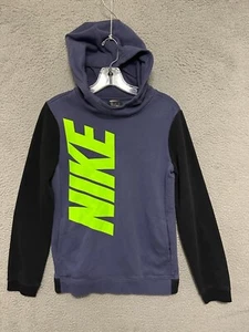 NIKE Hoodie Boys Size XL Sweater Blue Pull over Kids Youth Cotton BV3659-557 - Picture 1 of 5