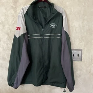 NY JETS Sports Illustrated Windbreaker - Green/White - Sz XL - Picture 1 of 5