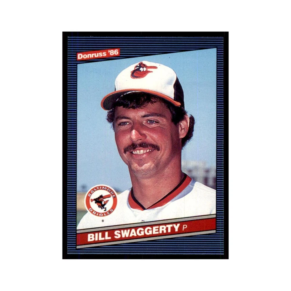 1986 Donruss Bill Swaggerty Orioles #594 - Image 1 of 3