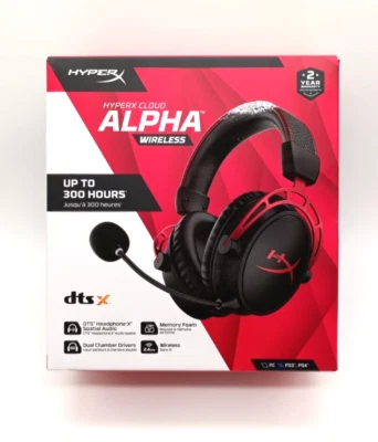 HyperX Cloud Alpha | Wireless Gaming-Headset, schwarz-rot - Bild 1 von 4