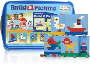 The Little Architect - Build A Picture Construction Set - 600 Piece Block Set - Picture 1 of 3