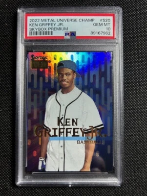 2022 METAL UNIVERSE CHAMPIONS SKYBOX PREMIUM KEN GRIFFEY JR #S20 PSA 10 GEM MINT - Image 1 of 2