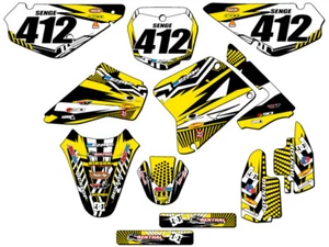 RM 85 MAYHEM 2001-2004 Yellow Senge Graphics Kit compatible con Suzuki - Imagen 1 de 10