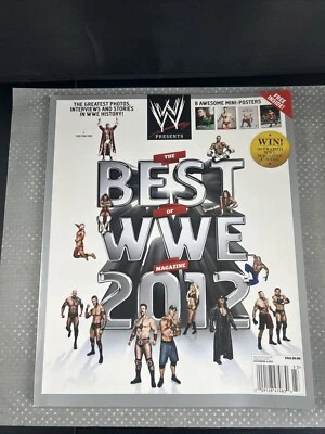 Best Of WWE 2012 Magazine December Wrestling 8 Mini Posters John Cena Bryan - Image 1 of 4