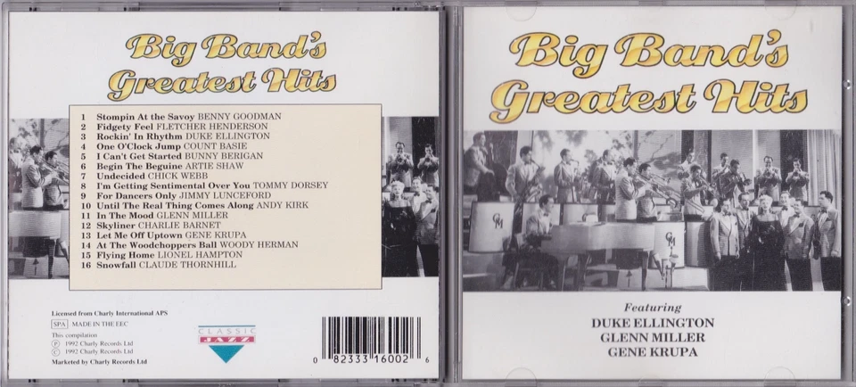Big Band's Greatest Hits (Duke Ellington Basie Miller) - Scarce 1992 16trk CD - Image 1 of 1
