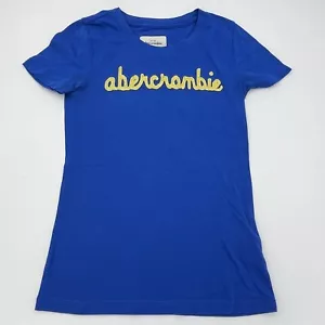 Abercrombie Kids T-Shirt - Blue SIZE M Tee - Girls Medium - Picture 1 of 9