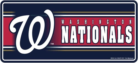 MLB Washington Nationals LOT 2 Rectangle 8" 3D Holograph Magnets Baseball Locker Cover