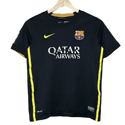 Nike FC Barcelona FCB Third Replica Black Kit Jersey Kids Large 2013-2014 - Image 1 of 4
