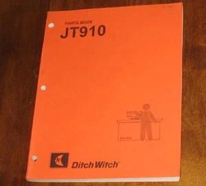 Libro de piezas de bruja de zanja sistema de perforación Jet Trac libro JT910 - Imagen 1 de 1