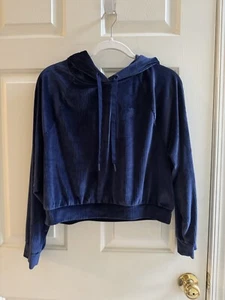 Preloved Victoria Secret On Point Sport Velvet Velour Hoodie Track Sweat Set M - Picture 1 of 7