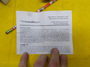 CONTROLAIR USA 100-BA REGULADOR DE PRESIÓN DE AIRE Gama: 2-40 psi control neumático - Imagen 1 de 12