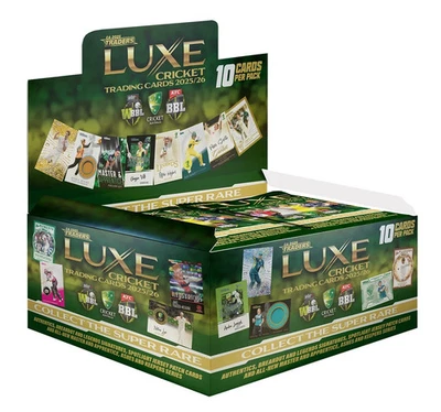 2025 2026 CA Traders LUXE Cricket Cards Factory Sealed Hobby Box 30 Packs
