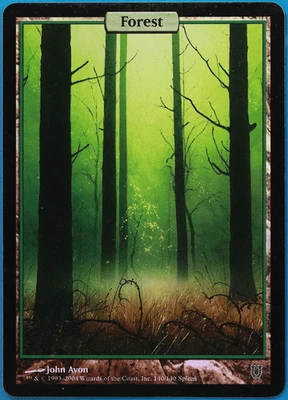 Forest FOIL Unhinged HEAVILY PLD Extended / Full Art Textless (498711) ABUGames - Image 1 of 2