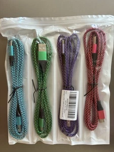 USB C to USB A Charging Cables Cord 6’ Long For iPhone 16, 15 etc. - Photo 1 sur 5
