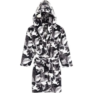CityComfort Camouflage Dressing Gown with Hoodie, Pockets Girls, Boys Teenagers - Picture 1 of 14