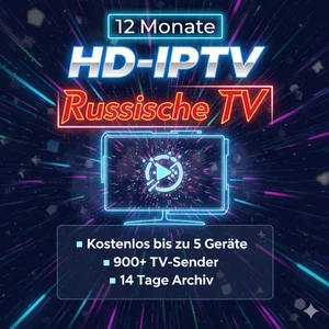 PREMIUM TV, RUSSICHE TV,  STREAMS EIG. ZUGANG/APPLE/ANDROID/TVS/BESTE QUALITÄT - Bild 1 von 4