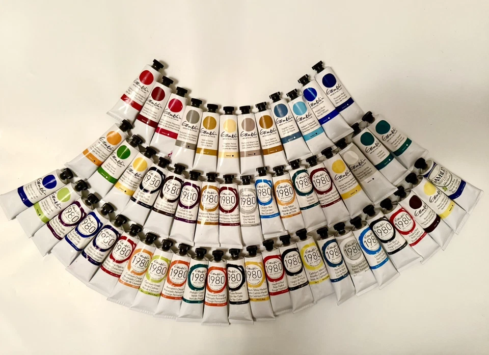 LOTE DE 50 CORES DE ÓLEO DE ARTISTA DE JOGOS 37ml *NOVO! *FRETE GRÁTIS!! - Imagem 1 de 4