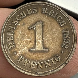 Deutschland 1 Pfennig 1892 -A- - Bild 1 von 2