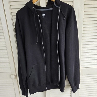 Athletic Works Negro Con Capucha Vellón Cremallera Talla XL Nuevo Con Etiquetas Cálido Acogedor Informal Foto 1 de 4
