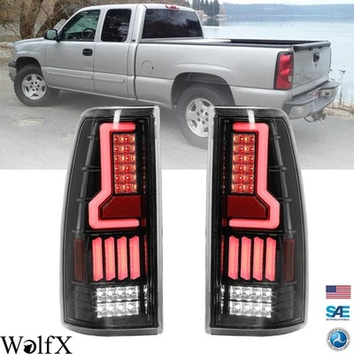 Luces traseras LED para Chevy Silverado 1500 2500 3500 2001-2006 lente transparente negra Foto 1 de 4