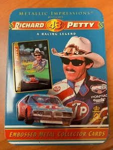 Metallic Impressions-Richard Petty No. 43 Embossed Metal Collector Cards-Nascar - Picture 1 of 4
