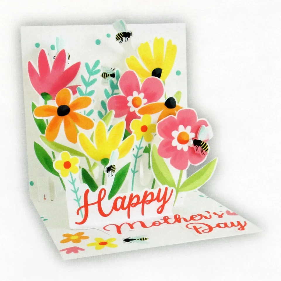 MOTHER'S DAY Pop-Up Card, "Daisy Bumblebee" by Alyssa Nassner — Up With Paper - Image 1 of 4