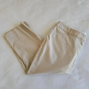 Lane Bryant The Four Season schmale Caprihose Größe 18W mittelhoher Bund hellbraun beige neu mit Etikett - Bild 1 von 12