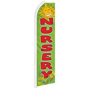 10 x ""KINDERZIMMER"" Werbung Superflagge Swooper Banner Geschäftsschild - Bild 1 von 10
