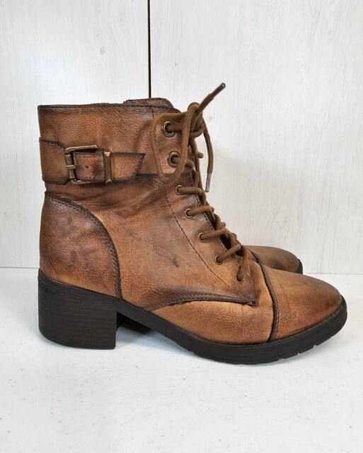 Rampage Whendl Caoboy Ankle Boots Side ZipUp Size:7.5