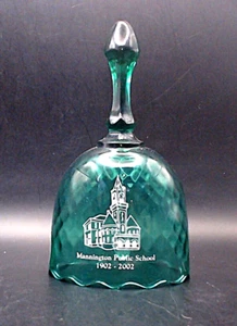 Fenton Glass Bell Mannington, W. Virginia Escuela Pública 1902-2002 - Imagen 1 de 8